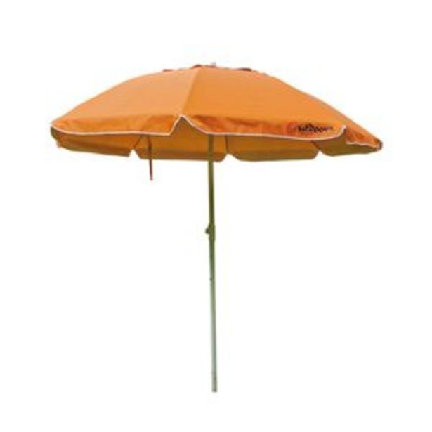 Frávega Sombrilla playera outdoors reforzada deflector 2.40 mts oferta