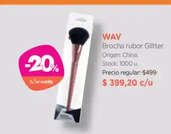Farmacity Way Brocha rubor Glitter oferta
