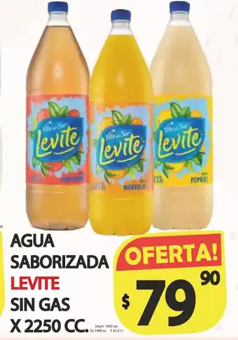 Supermercados Becerra Levite Agua Saborizado sin gas x 2250cc oferta