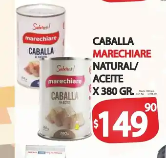Supermercados Becerra Marechiare Caballa Natural/Aceite x 380gr oferta