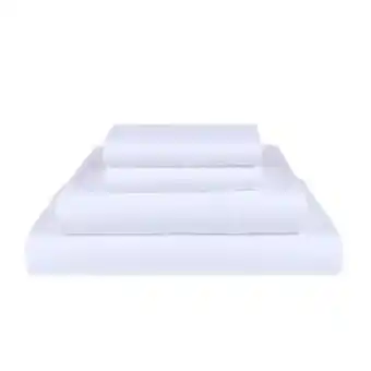 Sommier Center Juego de sábanas (king) de 300 hilos blanco oferta