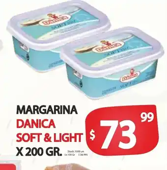 Supermercados Becerra Danica Soft & Light Margarina x 200 gr oferta