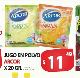 Supermercados Becerra Arcor Jugo en Polvo x 20gr oferta