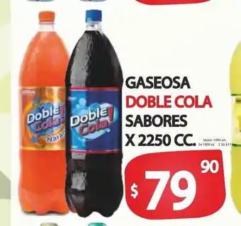 Supermercados Becerra Doble Cola Gaseosa Sabores x 2250cc oferta