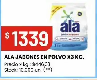 Changomas Ala jabones en polvo 3kg oferta