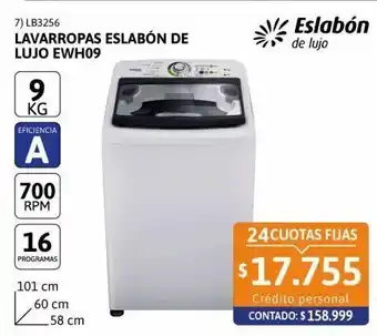 Cetrogar Lavarropas eslabón de lujo ewh09 9 kg 700rpm cs oferta