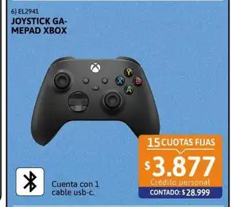 Cetrogar Joystick gamepad xbox s/x shock blue oferta
