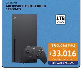Cetrogar Microsoft xbox series x 1tb sx-to oferta