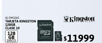 Cetrogar Tarjeta kingston microsd 128gb clase 10 oferta