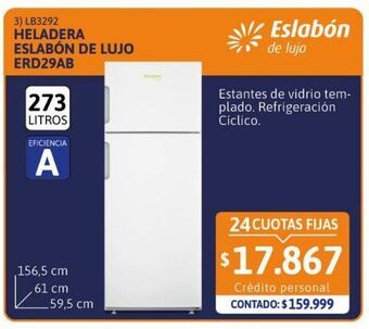 Cetrogar Heladera erd29ab 273lt eslabón de lujo oferta