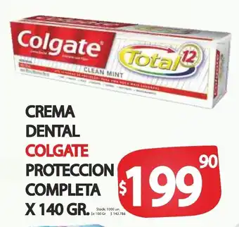 Supermercados Becerra Colgate Crema Dental Proteccion Completa x 140gr oferta