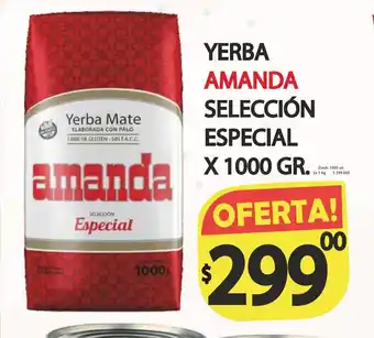 Supermercados Becerra Amanda Yerba Selección Especial x 1000gr oferta