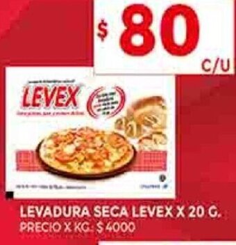 Supermercados DIA LEVADURA SECA LEVEX X 20 G. oferta