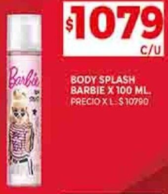 Supermercados DIA BODY SPLASH BARBIE X 100 ML. oferta