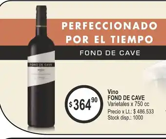 Supermercados Becerra Fond de Cave Vino Varietales x 750cc oferta