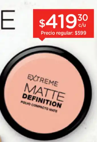 Farmacity Extreme Matte Definition Polvo Compacto oferta