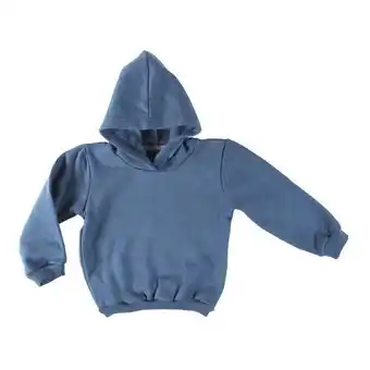 Coto Buzo niño/a con capucha estampado petroleo talle 3 oferta