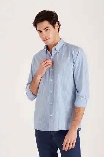 Macowens Camisa rayada verde oferta