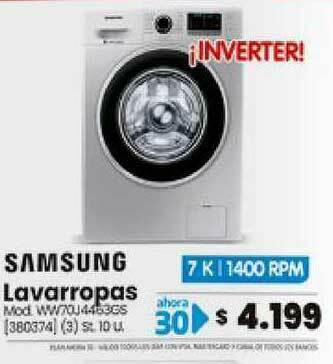 Trabuco Hogar Samsung Lavarropas oferta