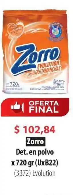 Parodi Zorro Det. En Polvo x720gr oferta