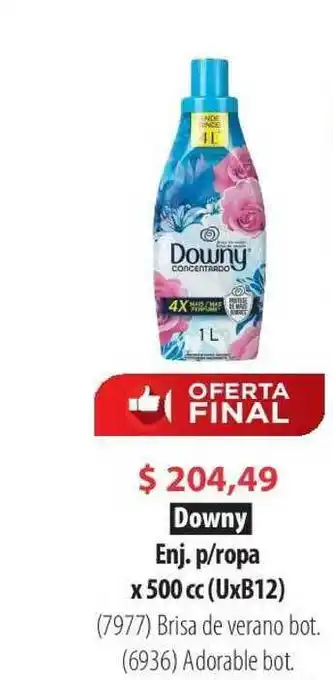 Parodi Downy Enj. P Ropa x500cc oferta