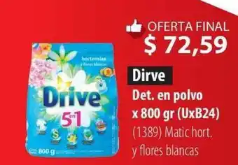 Parodi Drive Det. En Polvo x800gr oferta