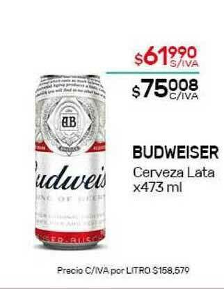 Nini Mayorista Budweiser Cerveza oferta