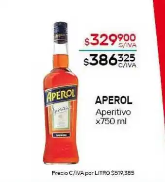 Nini Mayorista Aperol Aperitivo x750ml oferta