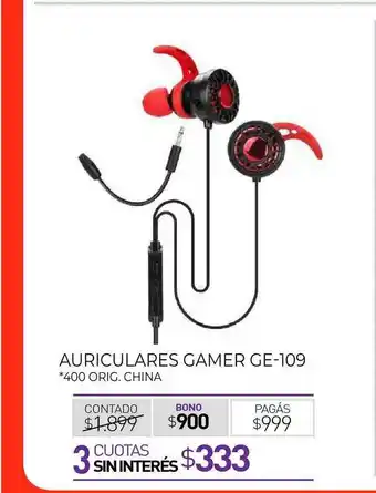 La Anonima Auriculares Gamer Ge-109 oferta
