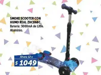 Belgrano Hogar Smoke Scooter Con Humo Real Zhc0 68c. oferta