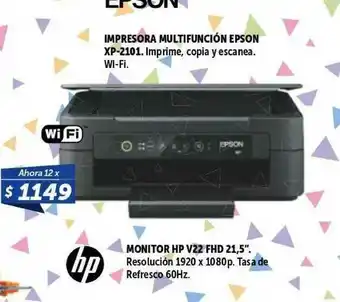 Belgrano Hogar Impresora Multifunción Epson Monitor Hp V22 Fhd 21.5 oferta