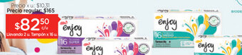 Farmacity Enjoy Tampones biodegradables oferta