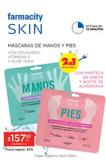 Farmacity Farmacity Skin Máscaras De Manos Y Pies oferta