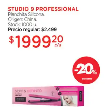 Farmacity Studio 9 Professional Planchita Silicona oferta