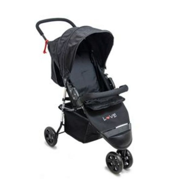 Frávega Cochecito de paseo 3 ruedas love 297 negro 09 oferta