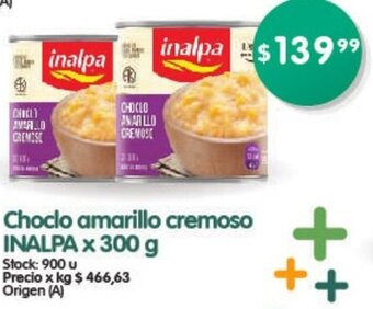 Supermercados Buenos Días Choclo amarillo cremoso INALPA x 300 g oferta
