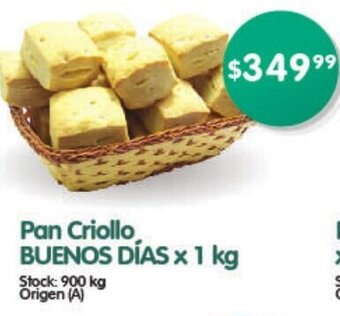 Supermercados Buenos Días Pan Criollo BUENOS DÍAS x 1 kg oferta