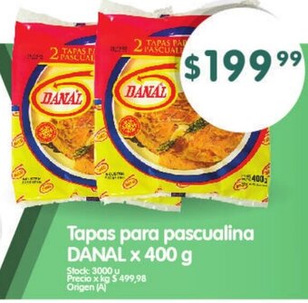 Supermercados Buenos Días Tapas para pascualina DANAL x 400 g oferta