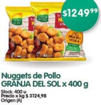 Supermercados Buenos Días Nuggets de Pollo GRANJA DEL SOL x 400 g oferta