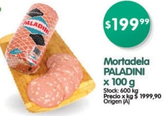 Supermercados Buenos Días Mortadela PALADINI x 100 g oferta