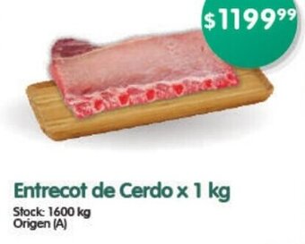 Supermercados Buenos Días Entrecot de Cerdo x 1 kg oferta