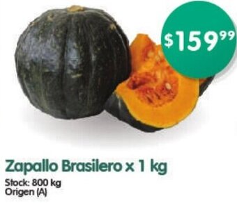 Supermercados Buenos Días Zapallo Brasilero x 1 kg oferta