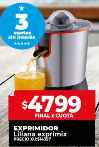 Supermayorista Vital EXPRIMIDOR Liliana exprimix oferta