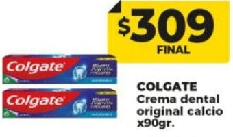 Supermayorista Vital COLGATE Crema dental original calcio x90gr. oferta