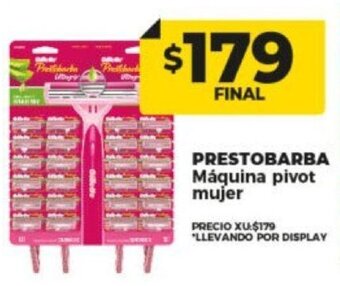 Supermayorista Vital PRESTOBARBA Máquina pivot mujer oferta