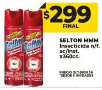 Supermayorista Vital SELTON MMM Insecticida n/f. ac/inst. x360cc. oferta