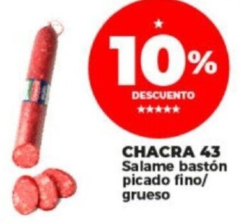 Supermayorista Vital CHACRA 43 Salame bastón picado fino/ grueso oferta