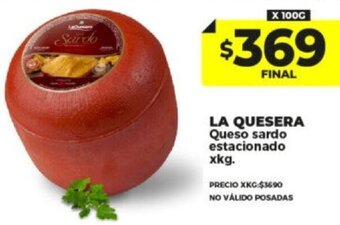 Supermayorista Vital LA QUESERA Queso sardo estacionado xkg. oferta