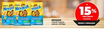 Supermayorista Vital NESQUIK Cacao menos azúcar x300gr. oferta