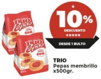 Supermayorista Vital TRIO Pepas membrillo x500gr. oferta